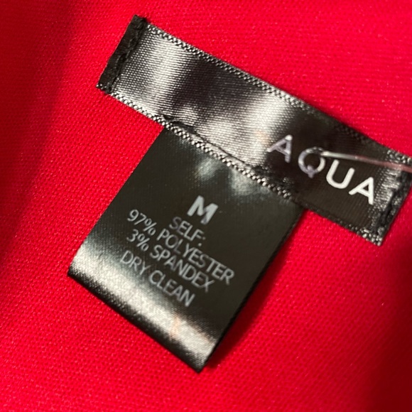 AQUA faux suede fit n flare dress - Picture 6 of 7